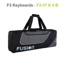 Fusion Keyboardtasche schwarz/grau, Innenmaße: 104,5 x 32 x 11 cm