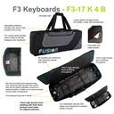 Fusion Keyboardtasche schwarz/grau, Innenmaße: 104,5 x 32 x 11 cm