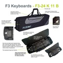 Fusion Keyboardtasche, schwarz/grau, Innenmaße: 1270 x 520 x 215 mm