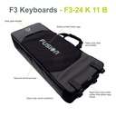 Fusion Keyboardtasche, schwarz/grau, Innenmaße: 1270 x 520 x 215 mm