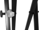 Keyboardständer doppelstrebig, Gear System Schwarz