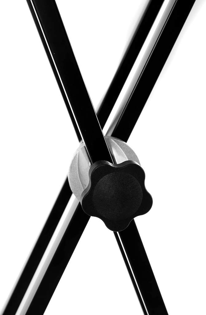 Keyboardständer doppelstrebig, Gear System Schwarz