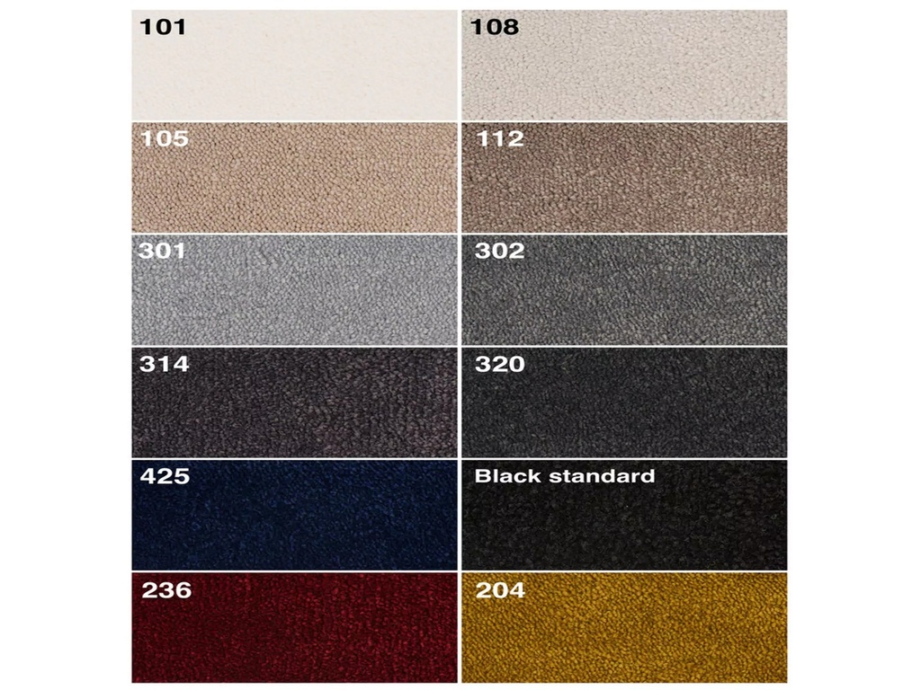 Schutzteppich bei Fußbodenheizung für Pianos, breit, weiß