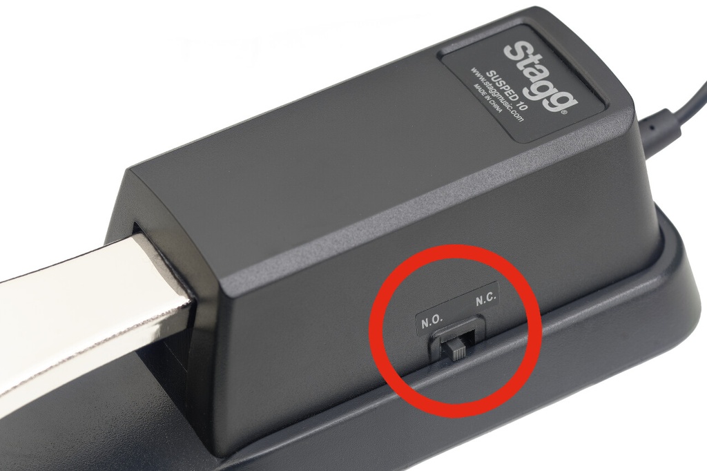 Stagg SUSPED10 Sustain Pedal f. E-Piano & Keyboards, m. Polaritätsschalter