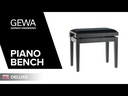 Gewa Klavierbank Deluxe weiß matt