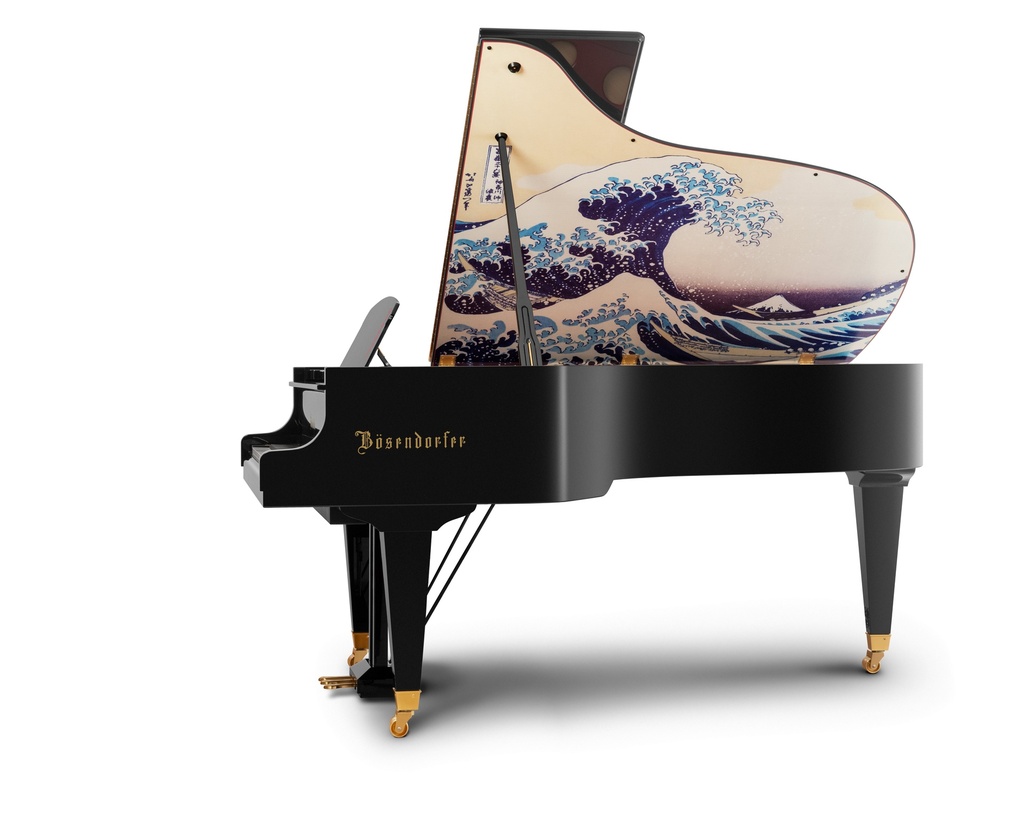 Bösendorfer Flügel 214VC Collector's Item "The Great Wave off Kanagawa"