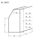 Pianoparts Klavierdecke 104 x 147 x 58cm