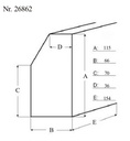 Pianoparts Klavierdecke 115 x 154 x 66cm