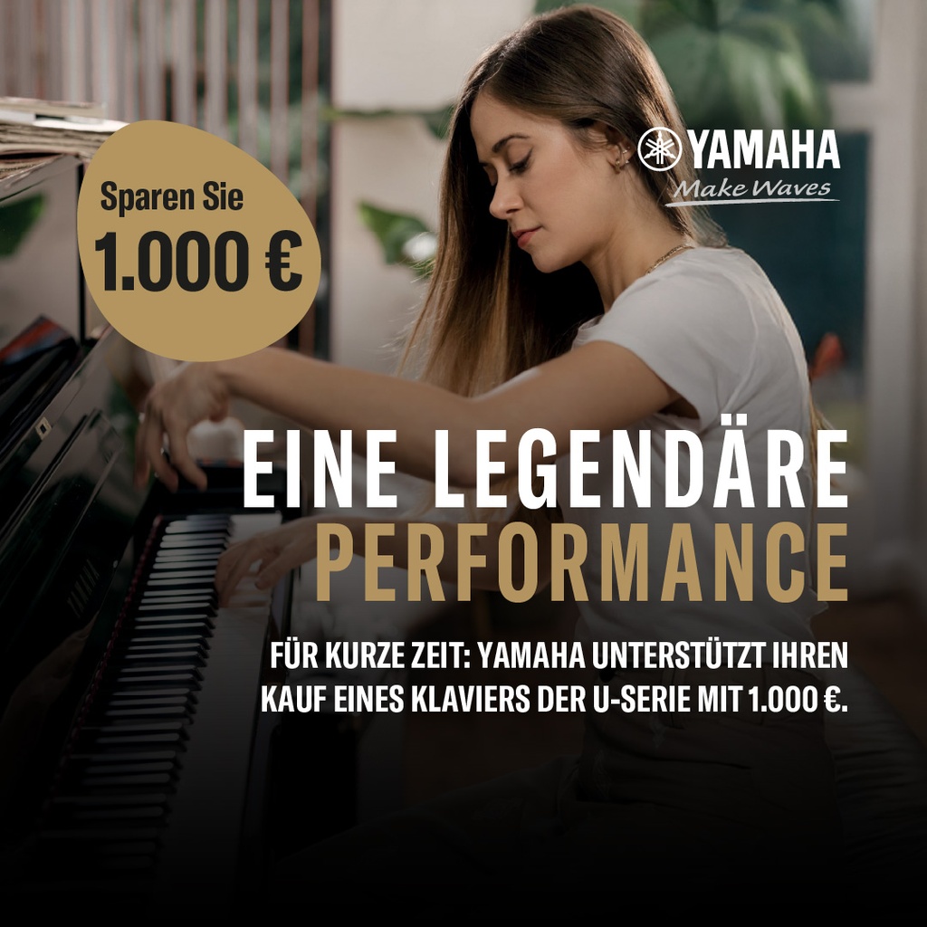 Yamaha Piano U1QPE, schwarz poliert