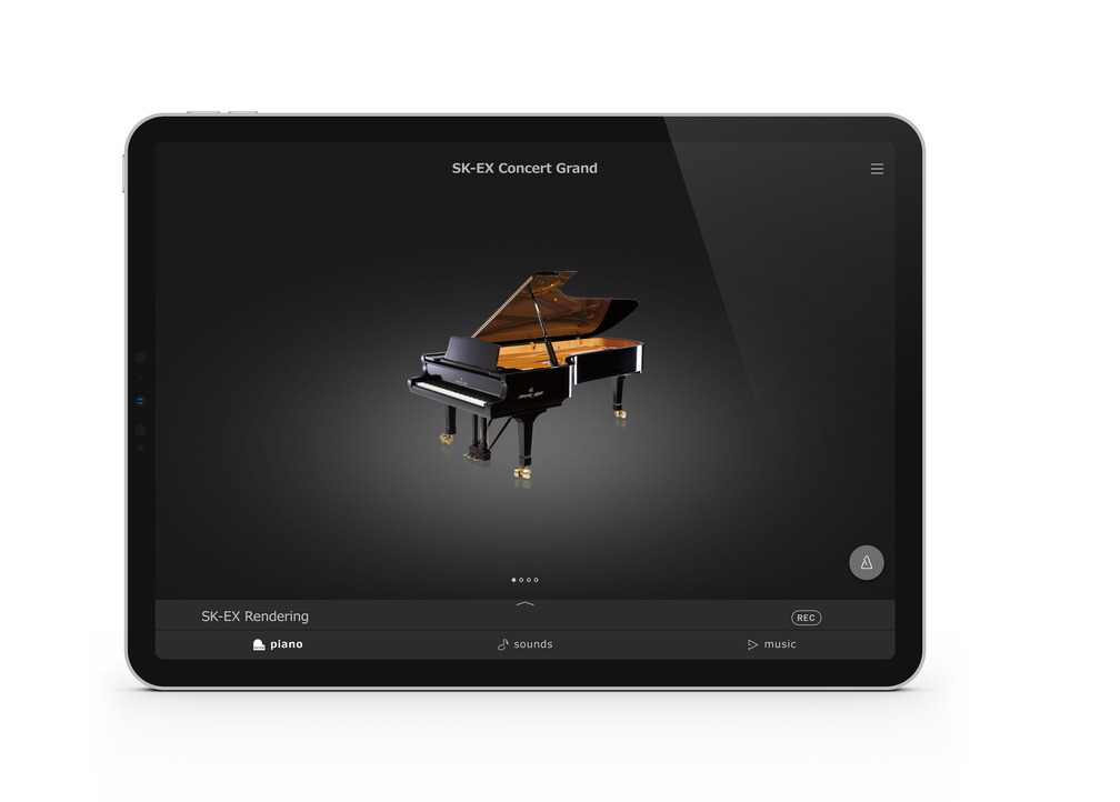 Kawai Piano K-300 mit Resonanzbodenlautsprecher, schwarz poliert