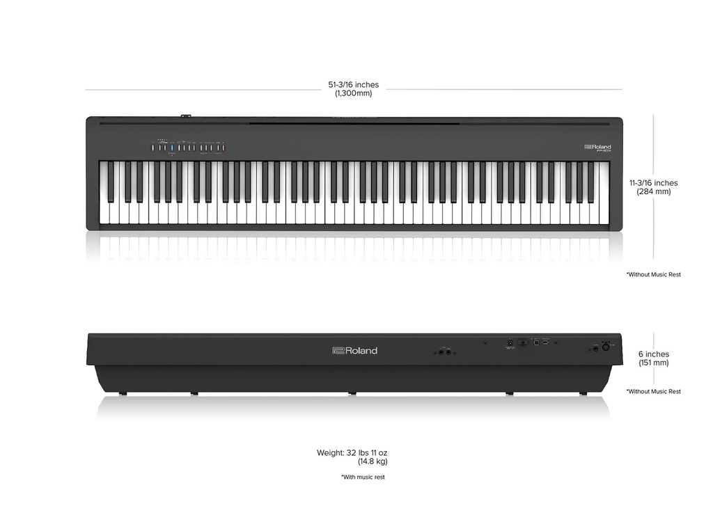 Roland FP-30XBK Stagepiano