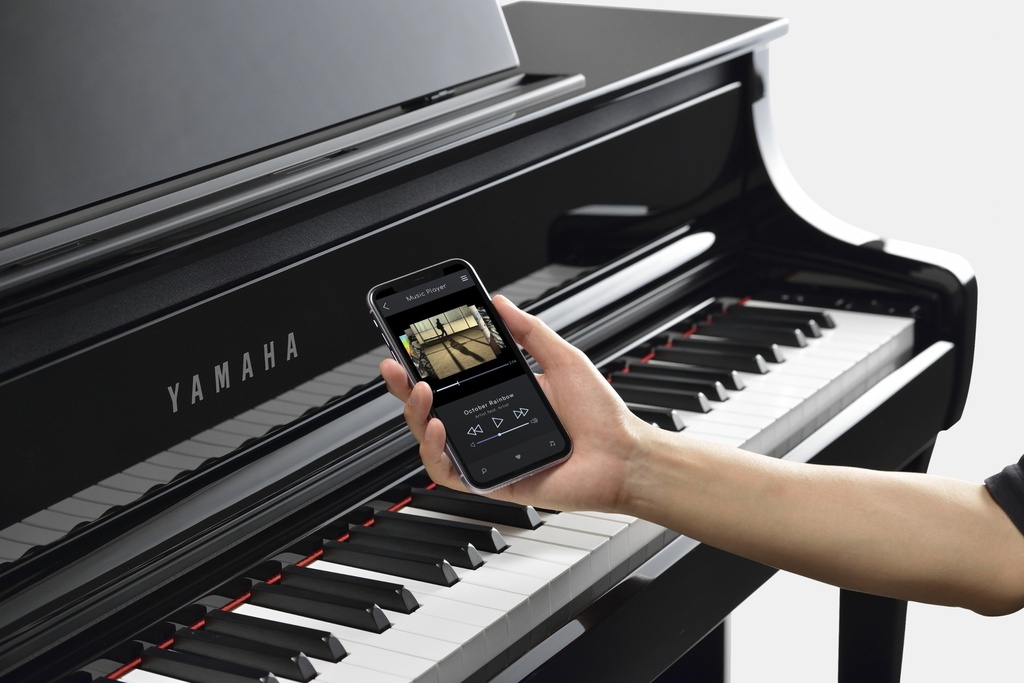 Yamaha Clavinova Digitalpiano, schwarz poliert,