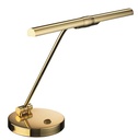 Pianoleuchte Messing poliert, LED, warmweiß