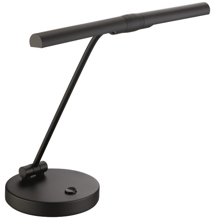 Pianoleuchte schwarz matt, LED, warmweiß