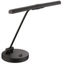 Pianoleuchte schwarz matt, LED, warmweiß