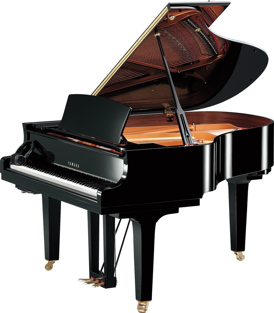 Yamaha C2XSH3PE Silent Flügel, schwarz poliert