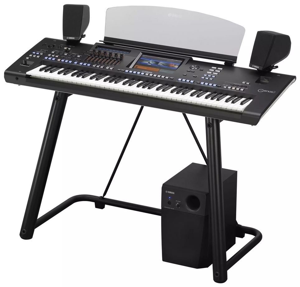 Yamaha GENOS 2 Workstation XXL-Set inkl. Boxensystem, Subwoofer und Original-Stativ