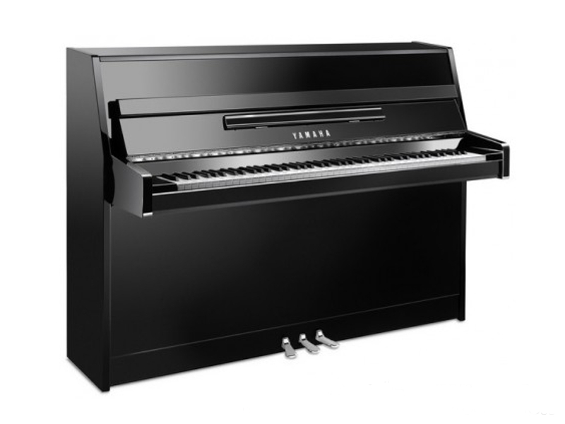 Yamaha Piano B1PEC, schwarz poliert, Chrom