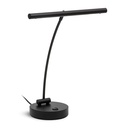 Pianoleuchte "Rondo", schwarzer Strukturlack, LED