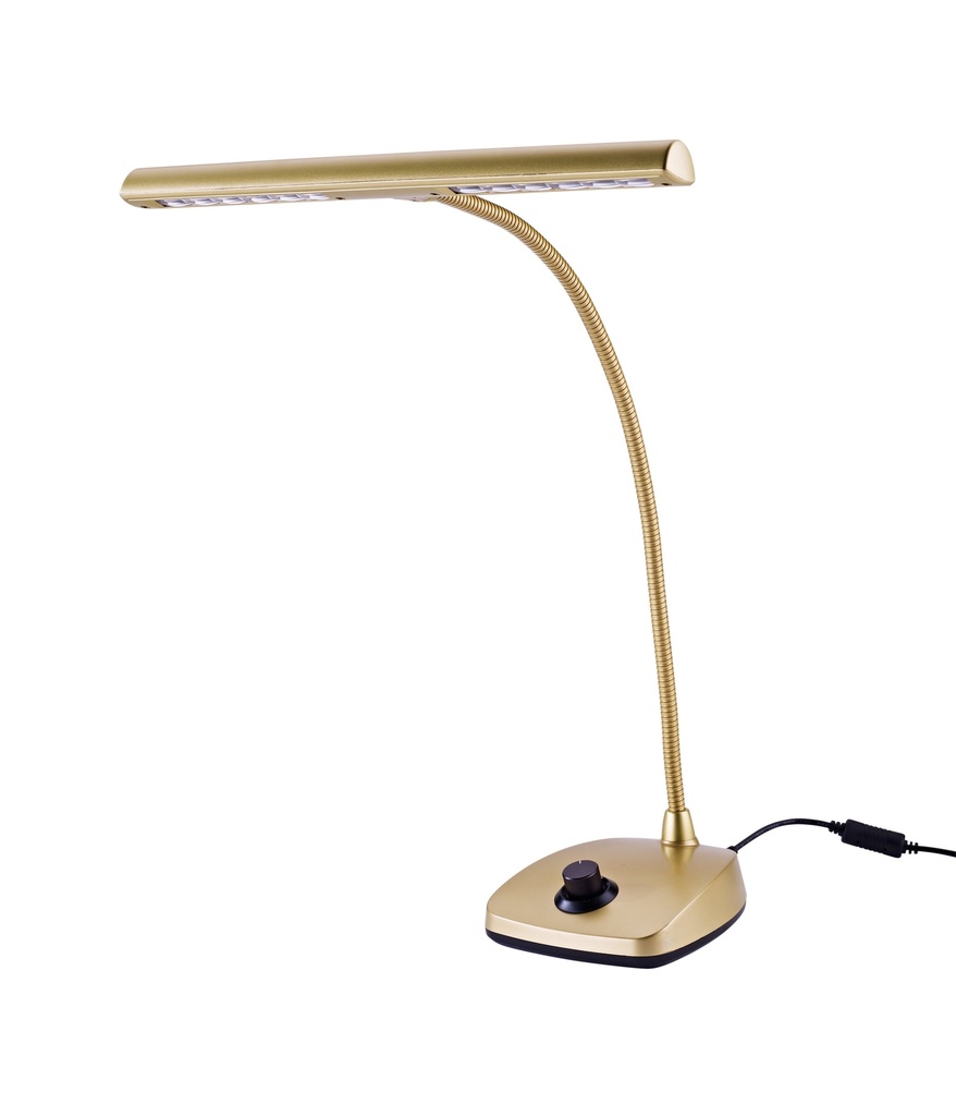 LED Pianoleuchte, gold