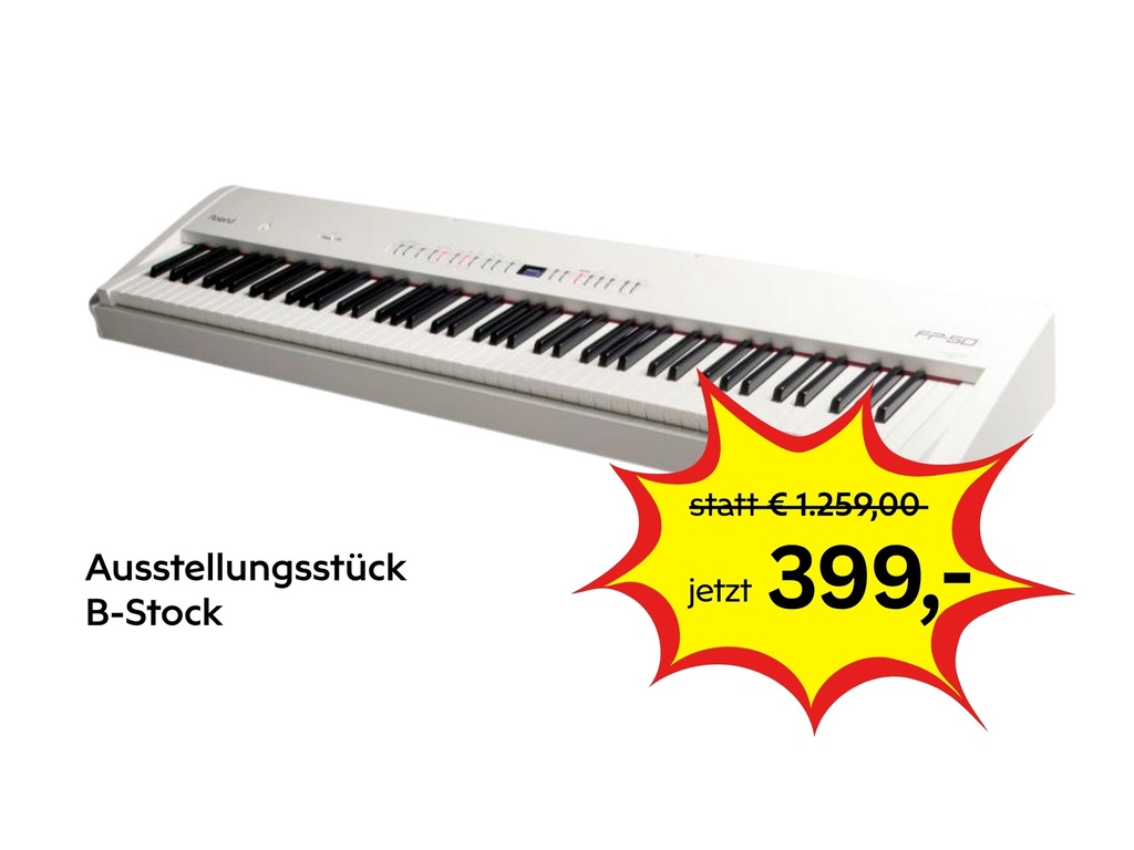Ausstellungsstück Roland FP-50WH Stagepiano weiß, Gebrauchtspuren