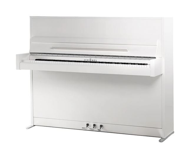 Schimmel Piano E116 Modern Weiß poliert