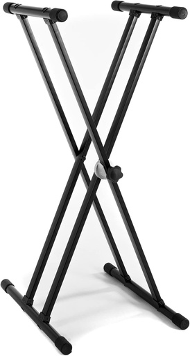 [900544] Keyboardständer doppelstrebig, zerlegt, Gear System Schwarz