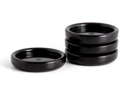 [631002] Kunststoffuntersetzer, schwarz, 70mm, für Piano