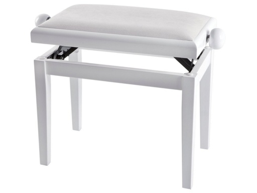 [KB23WHMVBK] Klavierbank weiß matt, höhenverstellbar