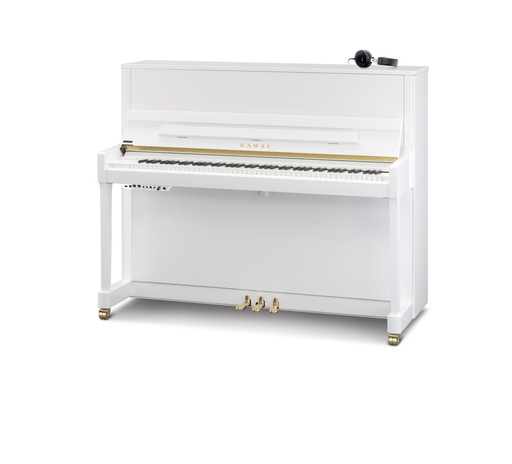 [K300ATX4WHP] Kawai Piano K-300 mit Stummschaltung ATX-4, weiß poliert