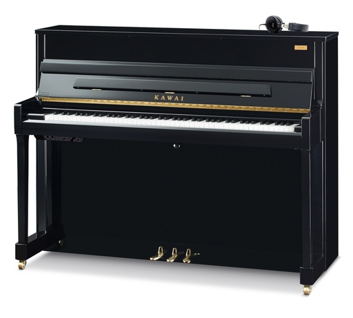 [K200AURES2EP] Kawai Piano K-200 mit Resonanzbodenlautsprecher, schwarz poliert